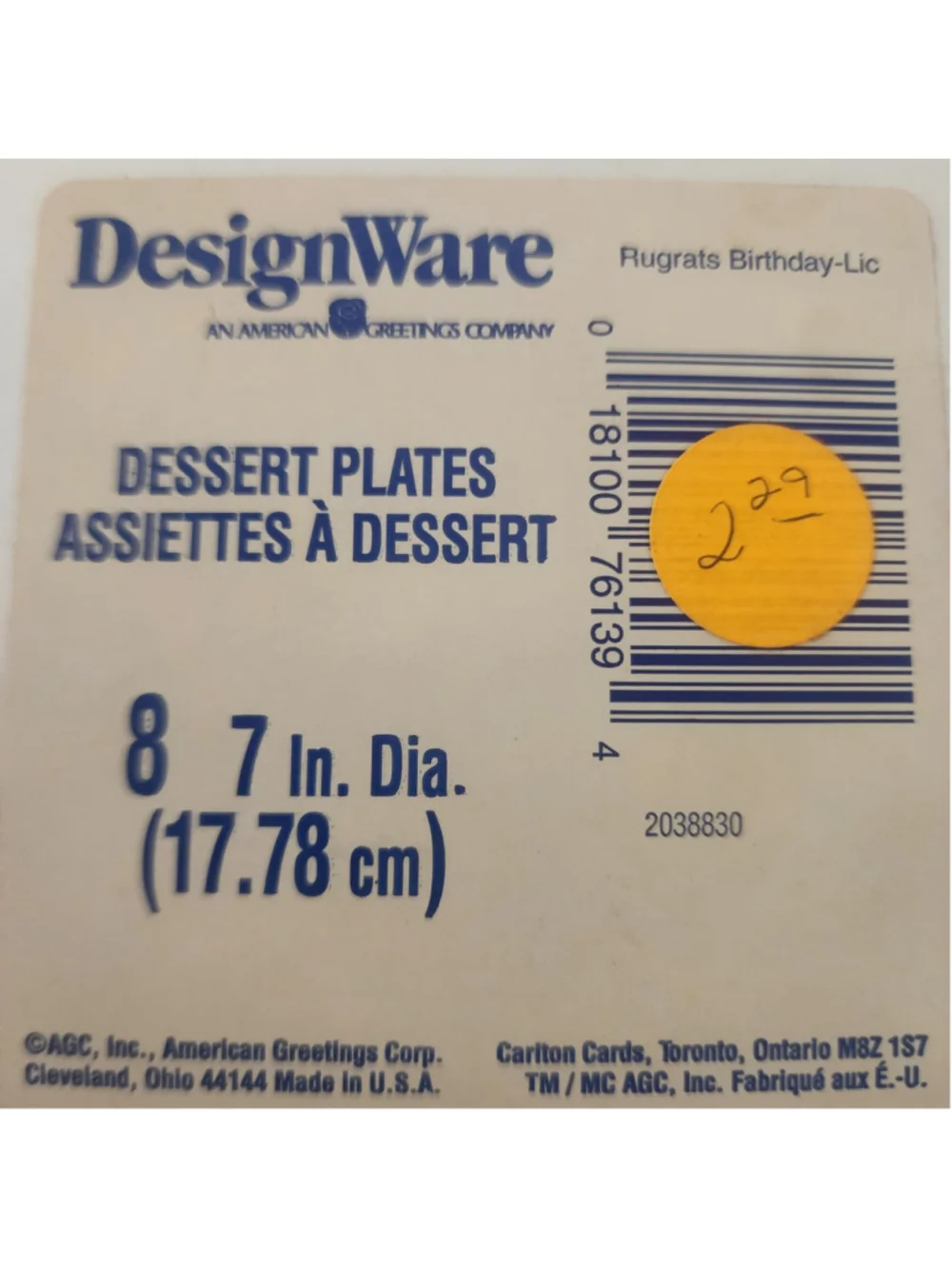 Vintage Rugrats Birthday Party Supplies DesignWare Tablecover Plates Cups NOS